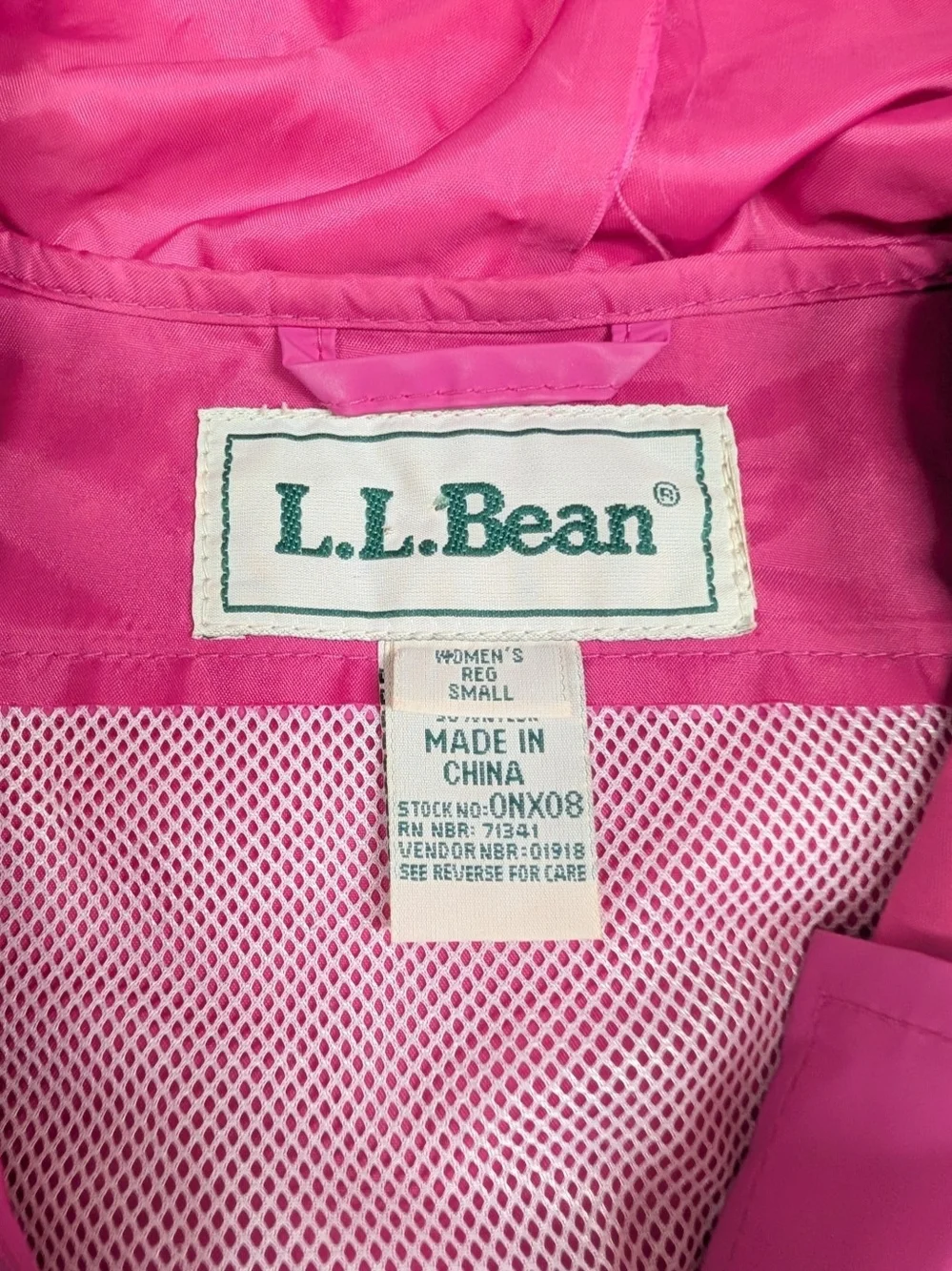 L.L. Bean Women’s Hooded Trench Coat - Bright Pink